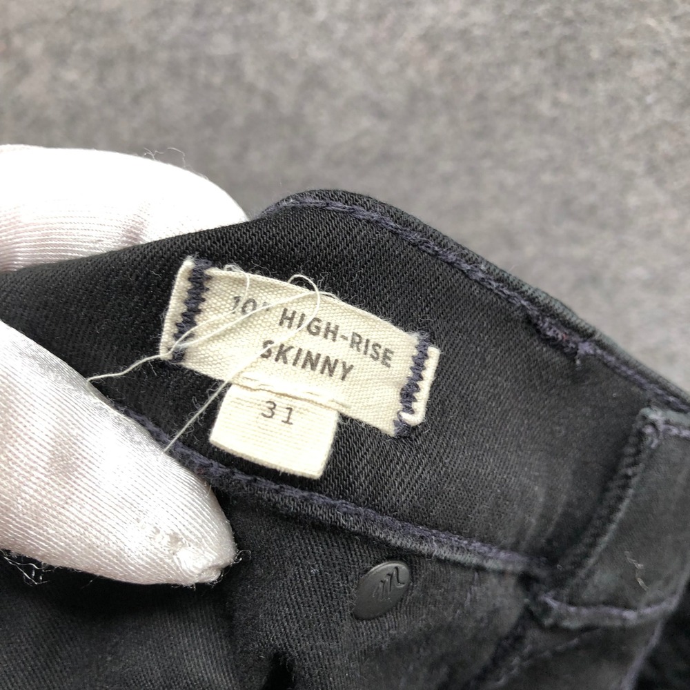 Madewell 10 High-Rise Skinny Jeans Womens 31 Black Denim Stretch Casual Travel - Picture 10 of 11